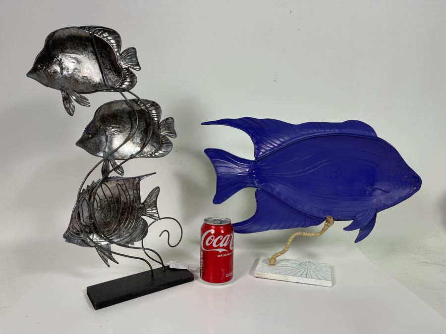Pair Of Metal Fish Sculptures [Photo 7]
