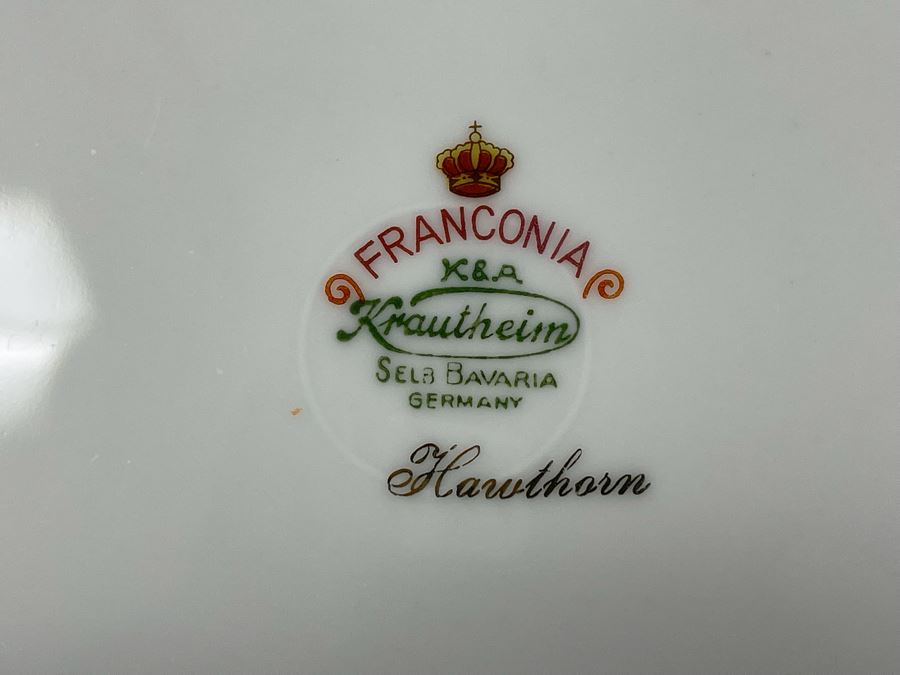 Franconia K & A Krautheim Germany Dinner Plates Hawthorn Pattern 10 3/4R [Photo 5]