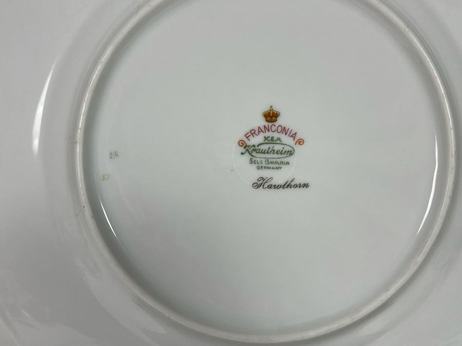 Franconia K & A Krautheim Germany Dinner Plates Hawthorn Pattern 10 3/4R [Photo 4]