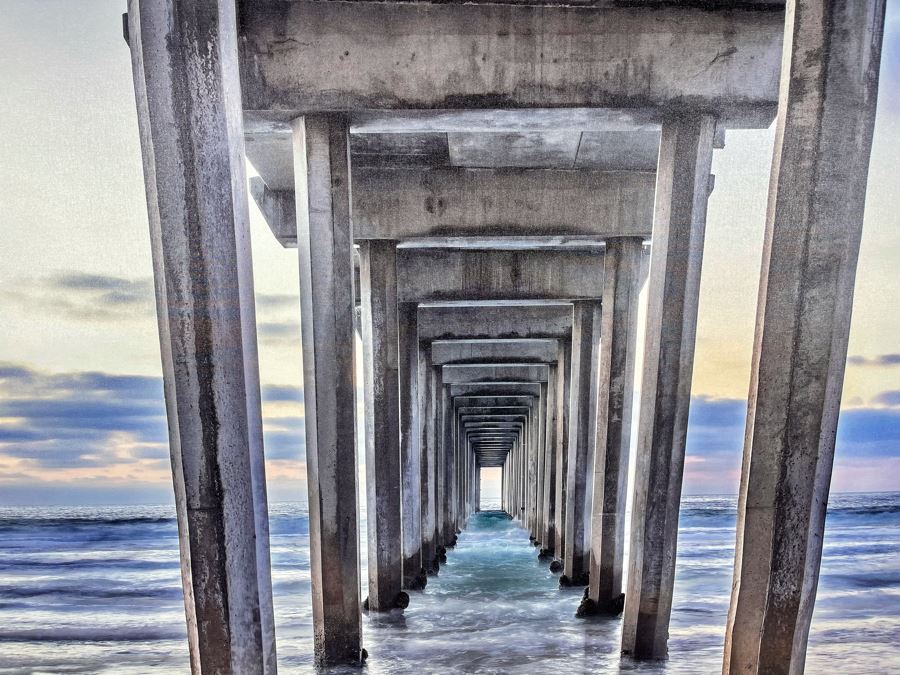 Large Canvas Print Of Scripps Pier La Jolla 40 X 60 [Photo 3]