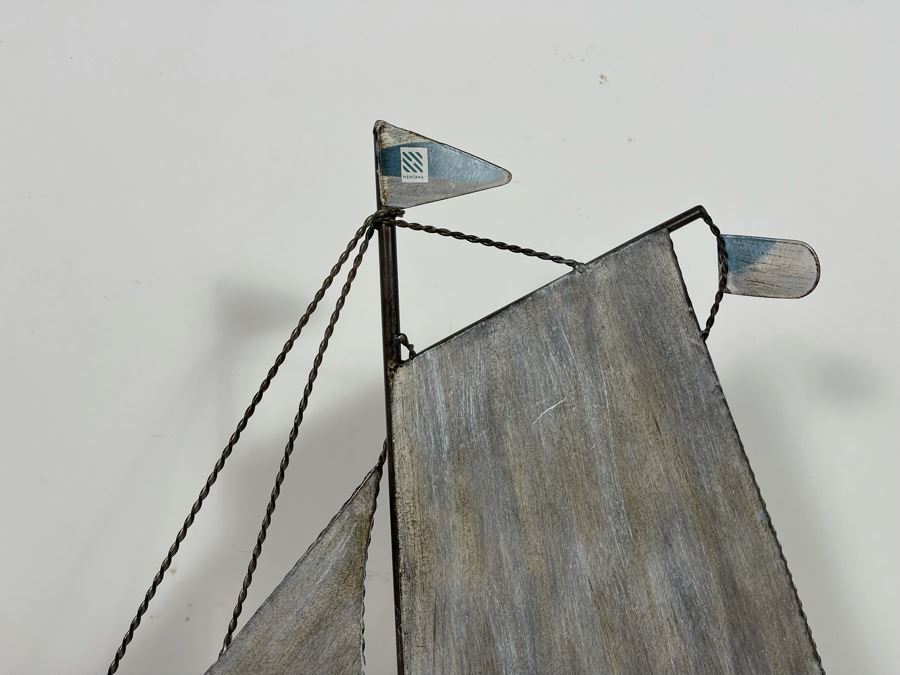 Large Metal Decorative Ship Sculpture [Photo 4]