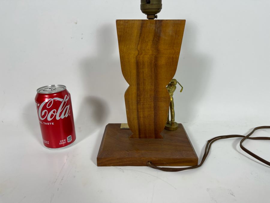 Vintage 1959 Hawaiian Golf Trophy Lamp Working [Photo 6]