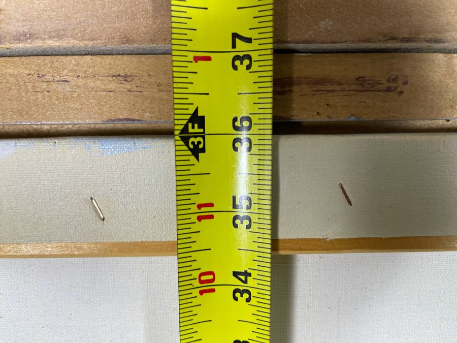 Original Vintage Oil Painting On Canvas 24 X 36 Signed Reynolds Framed [Photo 8]