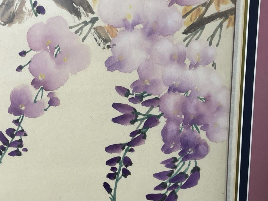 Set Of Four Framed Original Chinese Four Seasons Paintings Each ...