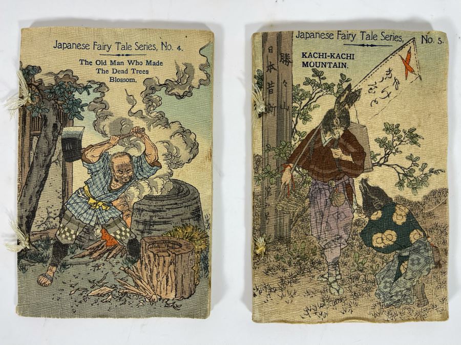 Pair Of Vintage Japanese Fairy Tale Books Series No. 4 & 5
