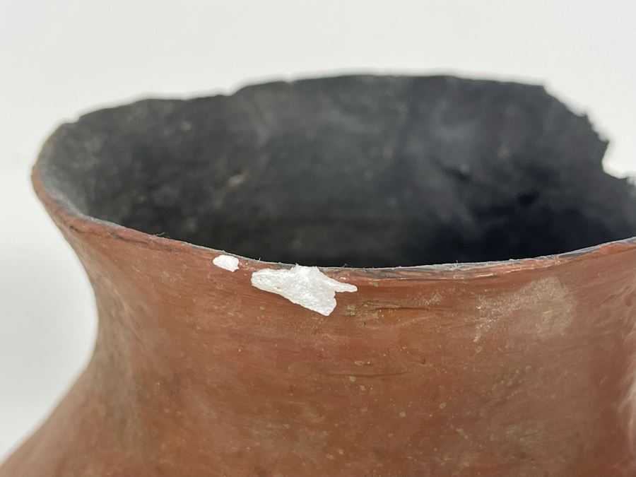 Antique 900-1100AD Native American Salado Pottery Jar Very Thin Walled Mica Fill Recovered From Roosevelt Lake Area 6W X 6H - See Photos For Damage To Rim [Photo 6]