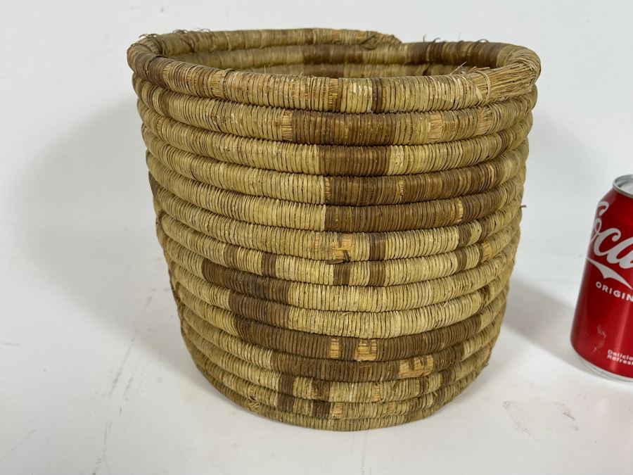 Vintage Native American Basket With Some Damage 9.5W X 8H [Photo 3]