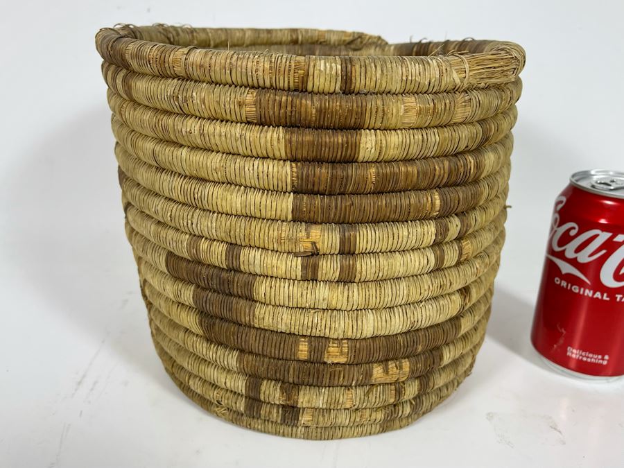 Vintage Native American Basket With Some Damage 9.5W X 8H [Photo 1]