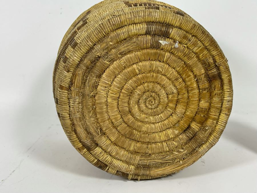 Vintage Native American Basket With Some Damage 9.5W X 8H [Photo 12]