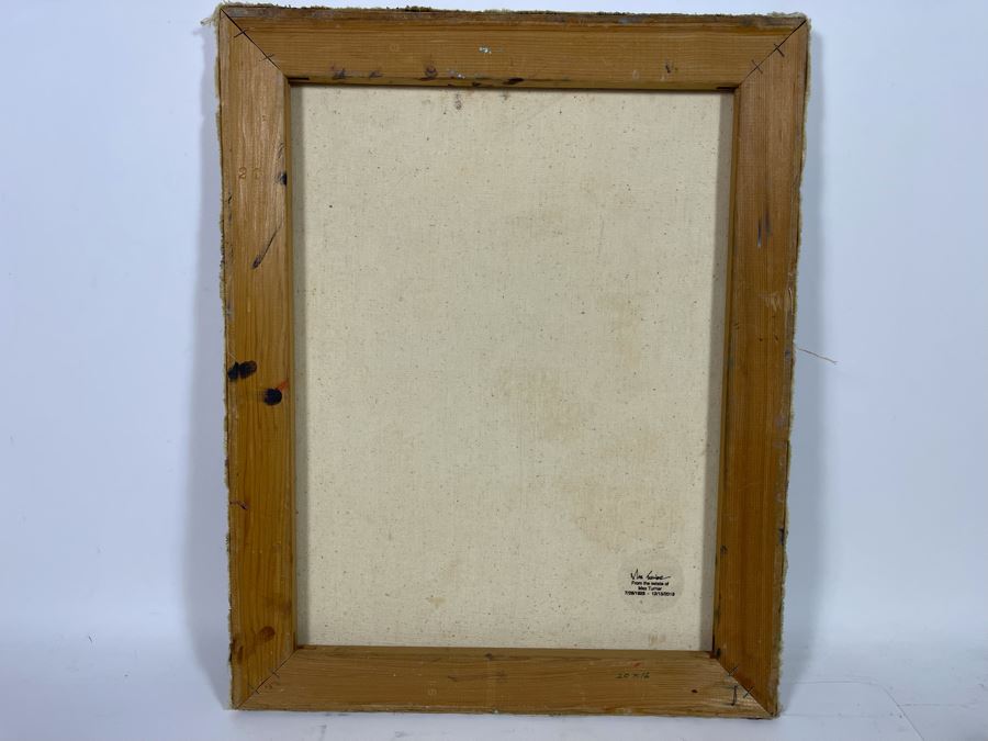 Original Max Turner Face Portrait Painting On Canvas 16 X 20 [Photo 5]