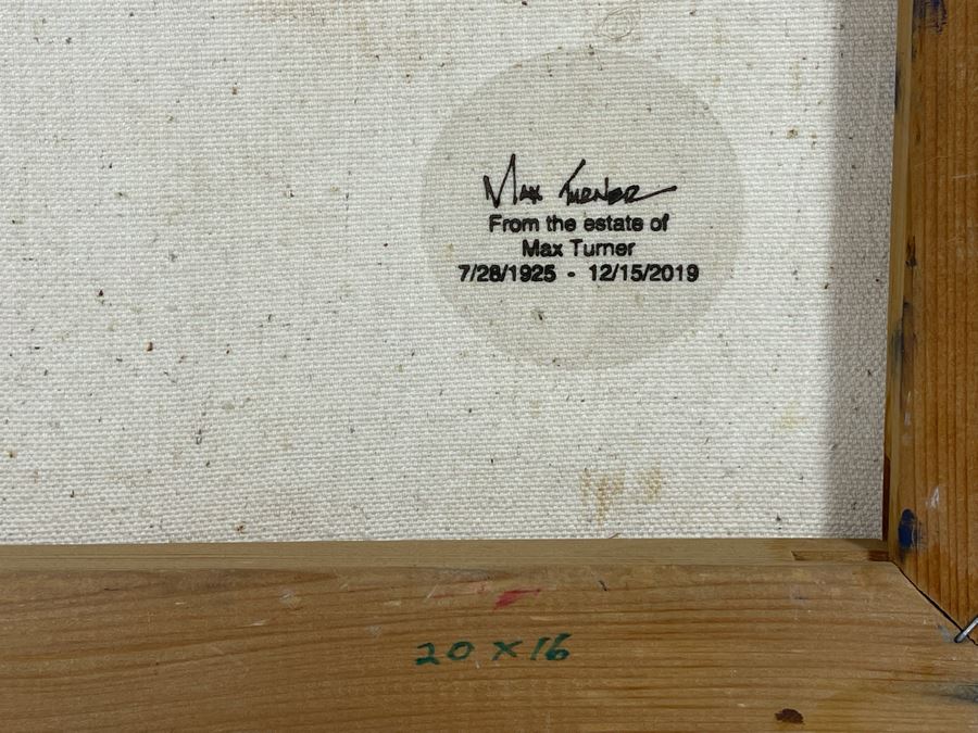 Original Max Turner Face Portrait Painting On Canvas 16 X 20 [Photo 6]