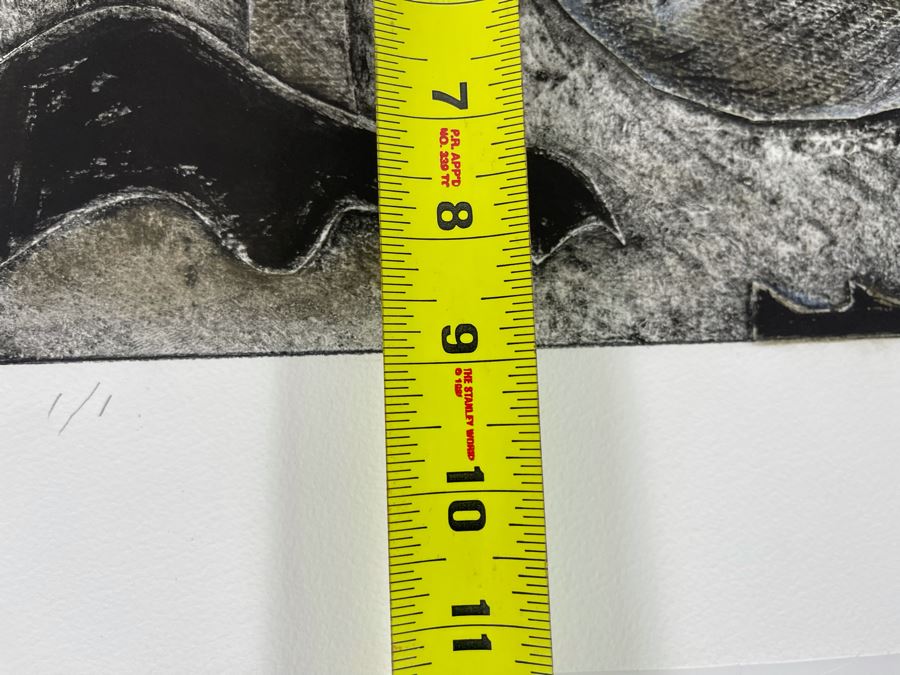 Original Jean Klafs Abstract Expressionist Monotype On Paper 20 X 15 [Photo 6]