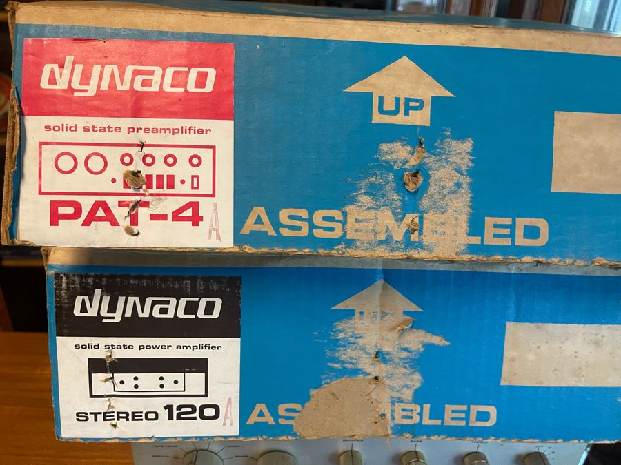 Dynaco Solid State Preamplifier And Power Amplifier With Original Boxes Tested Working [Photo 7]