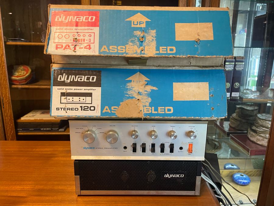 Dynaco Solid State Preamplifier And Power Amplifier With Original Boxes Tested Working [Photo 2]