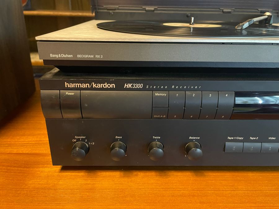 Bang & Olufsen Turntable System Record Player Beogram RX 2 Plus Harman/Kardon Stereo Receiver HK3300 Tested Working [Photo 5]