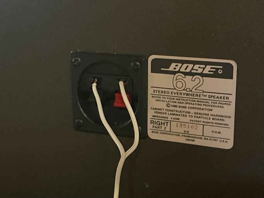 BOSE 6.2 Stereo Everywhere Bookshelf Speakers Tested Working [Photo 6]