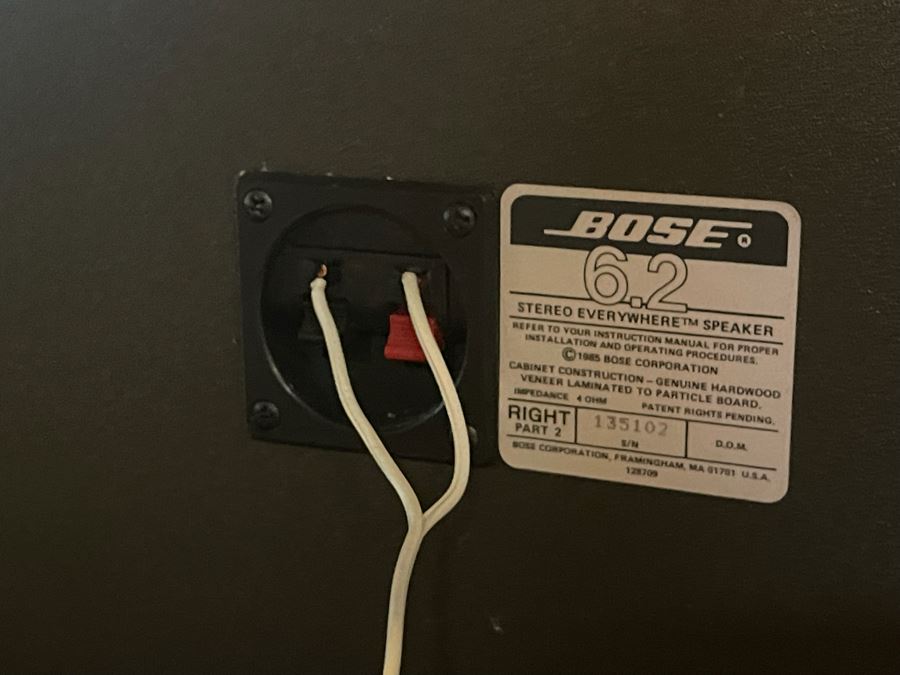 BOSE 6.2 Stereo Everywhere Bookshelf Speakers Tested Working [Photo 5]