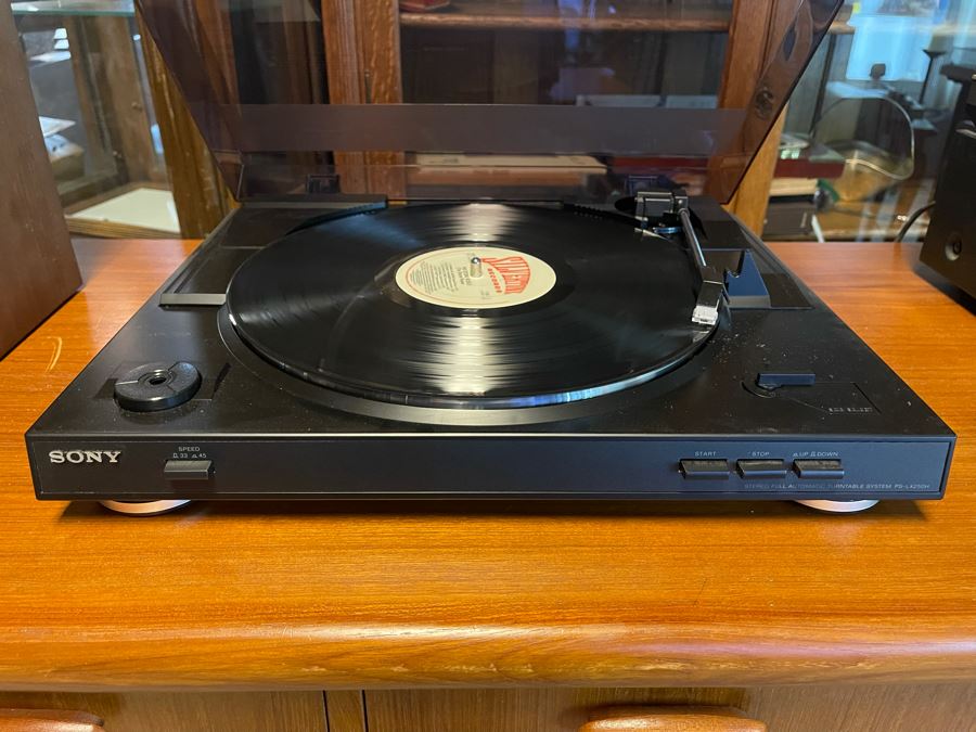 SONY Automatic Turntable System PSLX250H Record Player Tested Working