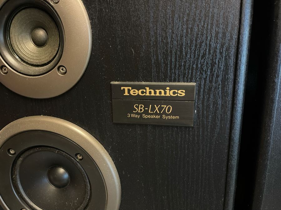 Pair Of Technics SB-LX70 3 Way Speakers Tested Working [Photo 5]