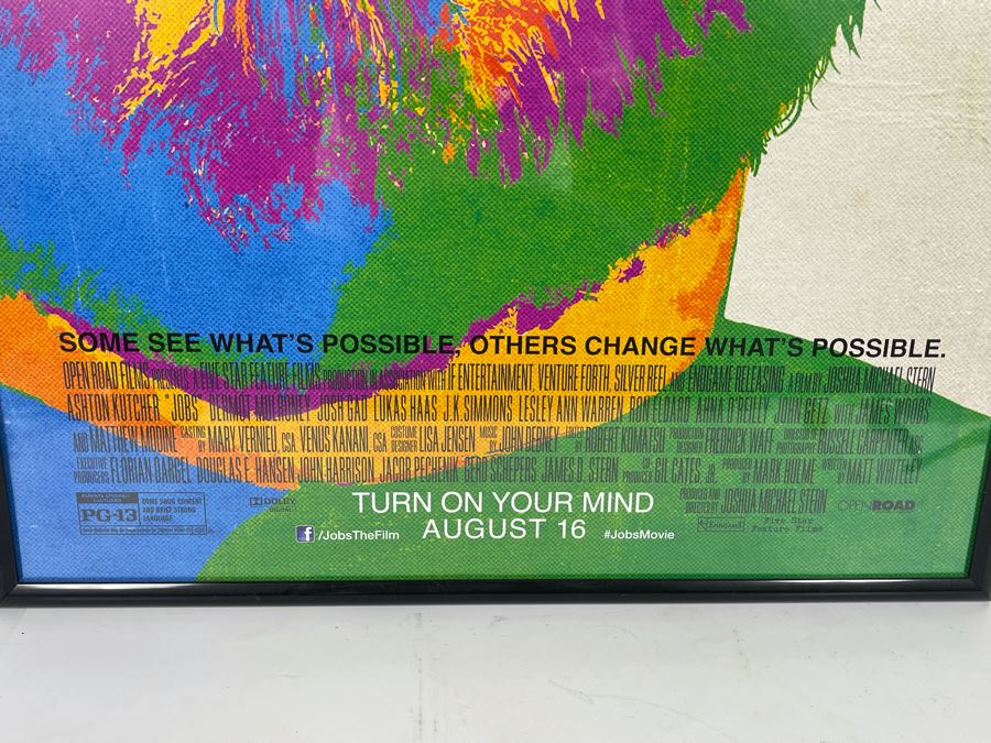 Framed JOBS Movie Poster Featuring Ashton Kutcher 28 X 41 [Photo 2]