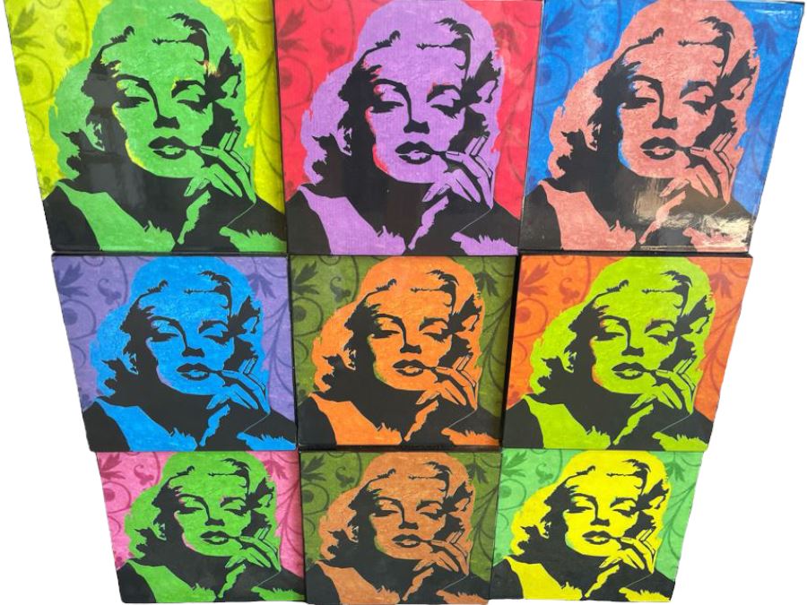 Marilyn Monroe 3-D Pop Art Print On Board 27W X 27H [Photo 2]