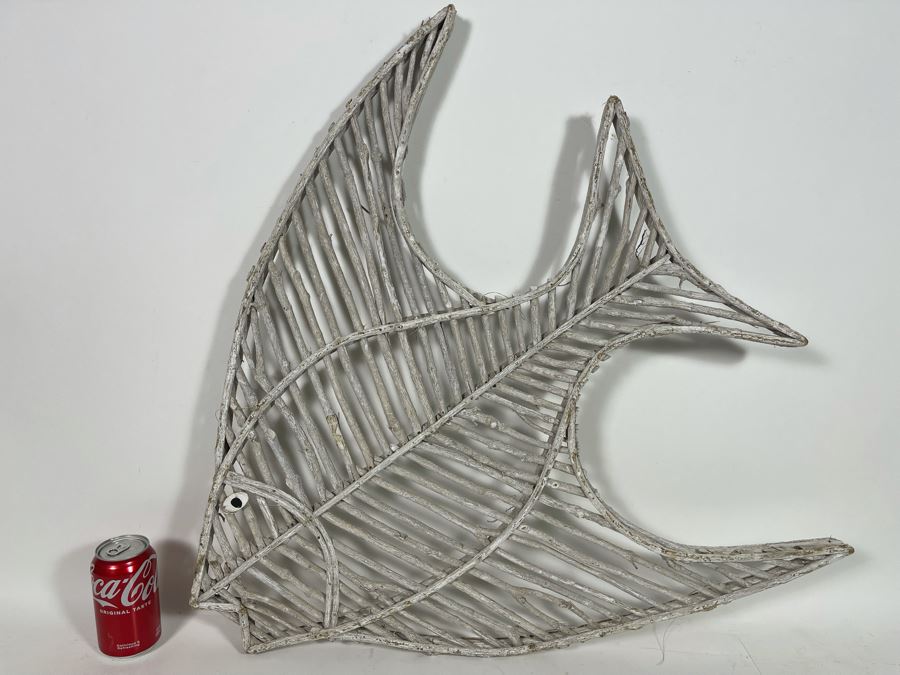 Large Handmade Fish Made From Sticks Wall Decor 28W X 29H [Photo 2]