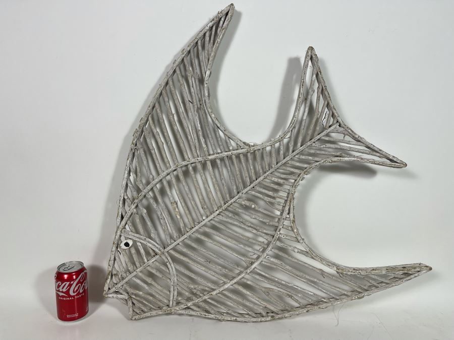Large Handmade Fish Made From Sticks Wall Decor 28W X 29H [Photo 1]