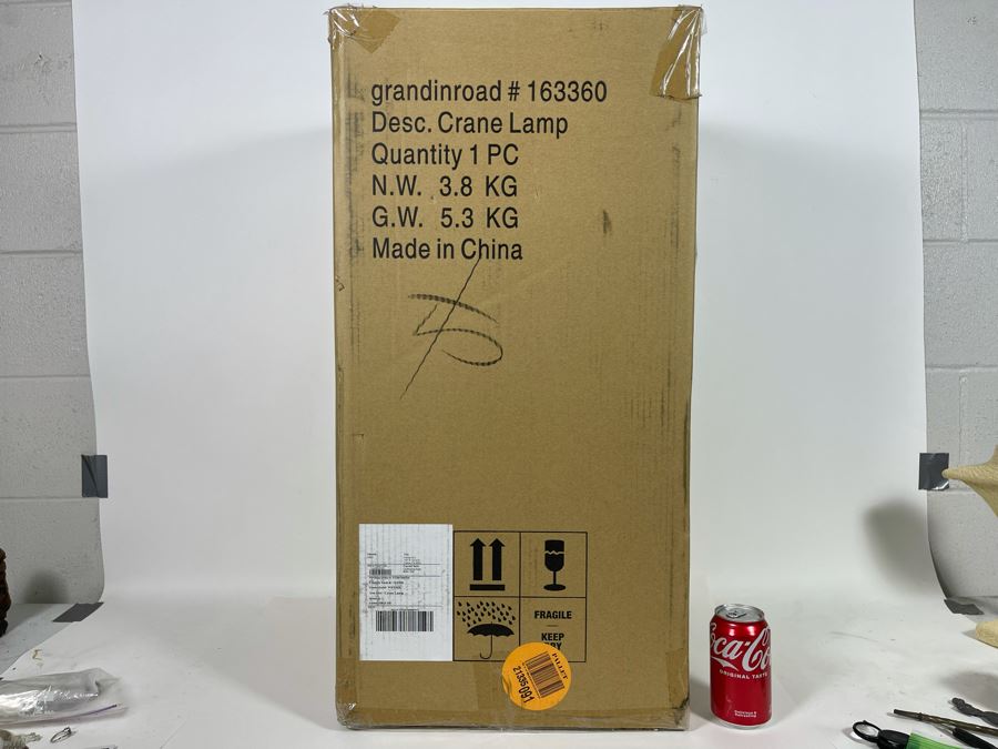 New Grandinroad Crane Table Lamp [Photo 2]