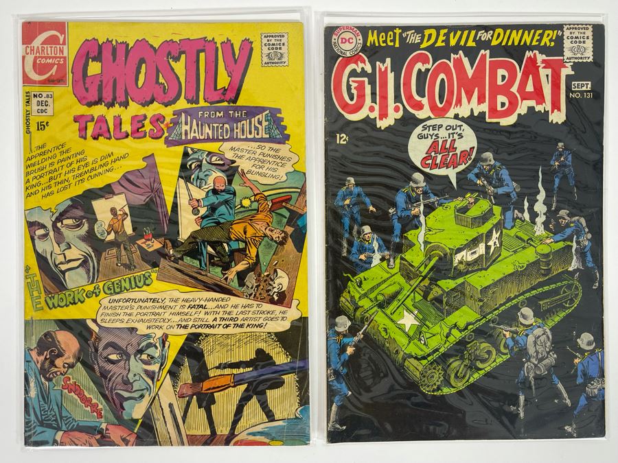Vintage Comic Books: Ghostly Tales From The Haunted House 83 And G.I. Combat 131 [Photo 1]