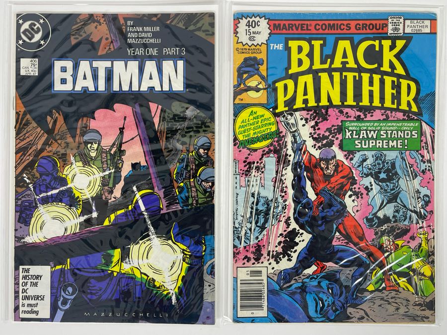 Vintage Comic Books: DC Batman 406 And The Black Panther 15 [Photo 1]