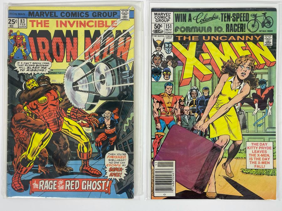 Vintage Comic Books: Marvel Iron Man 83 And X-Men 151 [Photo 1]