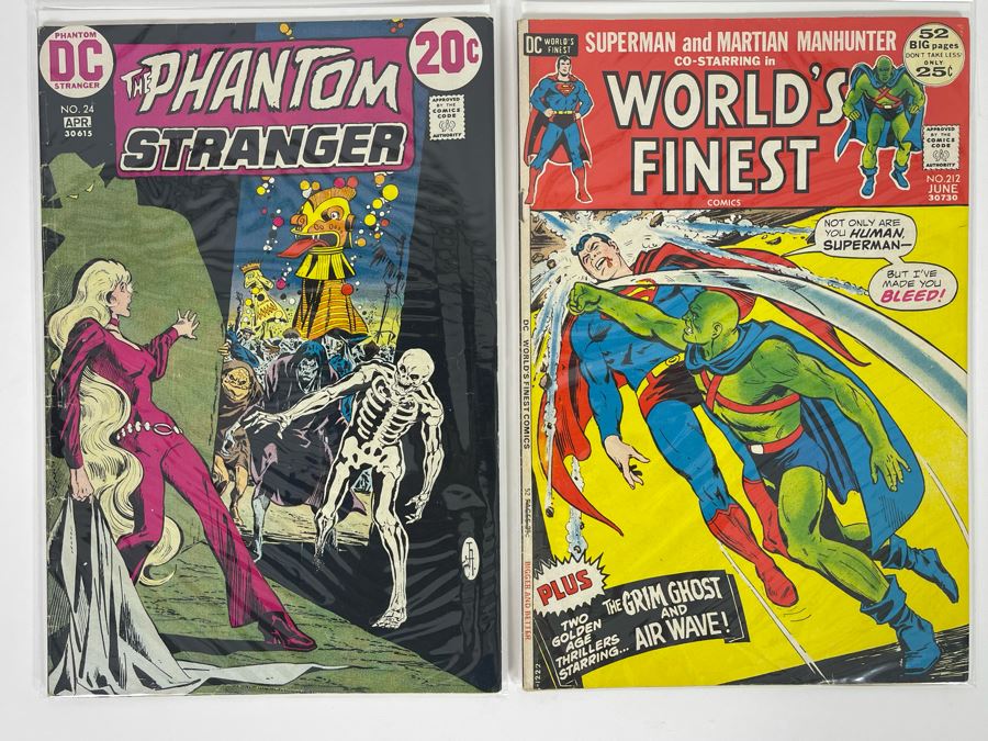 Vintage Comic Books: DC The Phantom Stranger 24 And World's Finest Superman 212