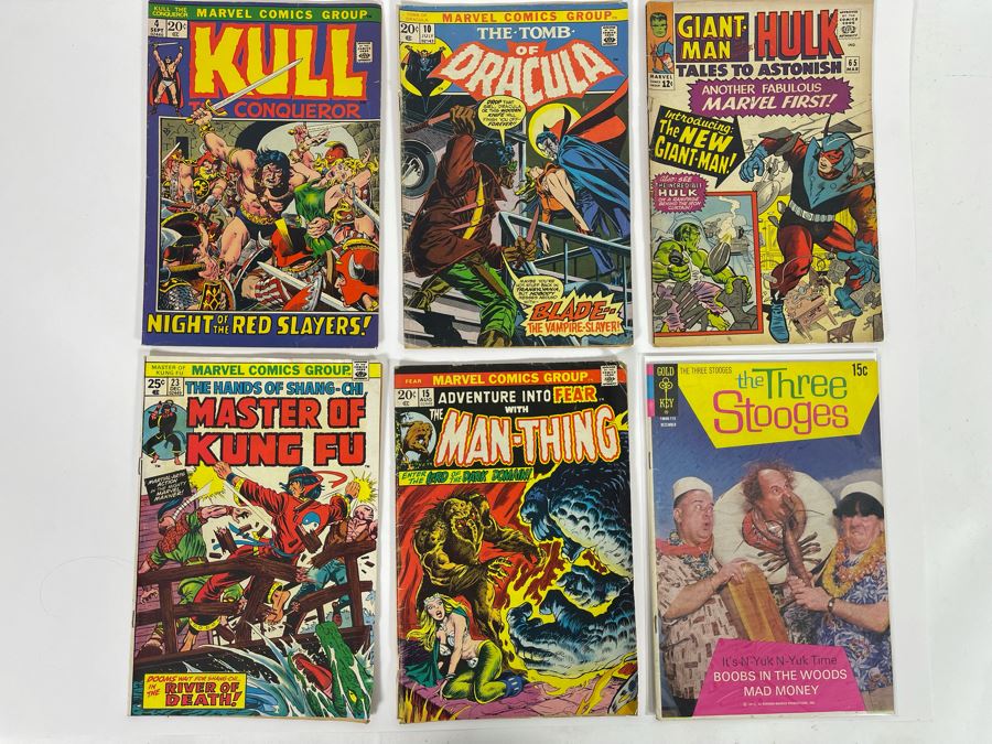Vintage Comic Books Lot (Includes The Tomb Of Dracula #10 (1972) - First Appearance Of Blade The Vampire-Slayer)