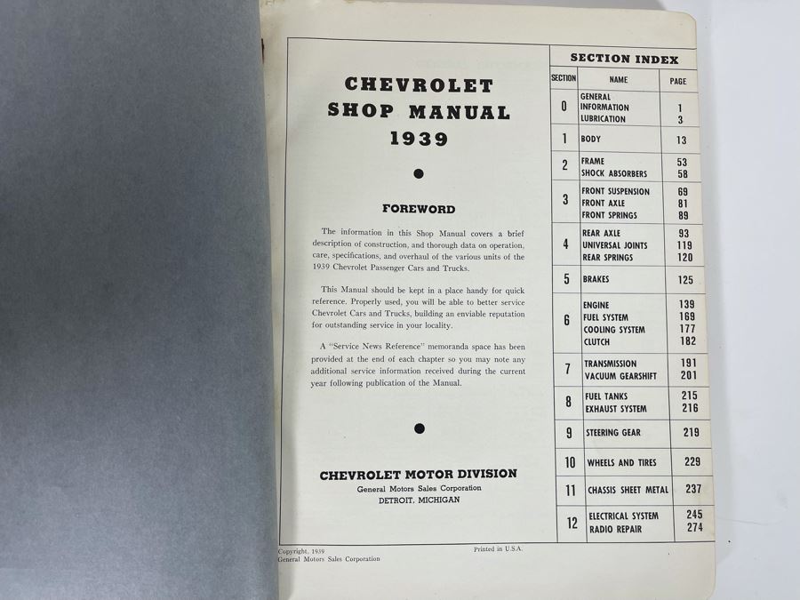 Pontiac Shop Manual From 1940-1954 And Chevrolet Shop Manual From 1939 [Photo 6]
