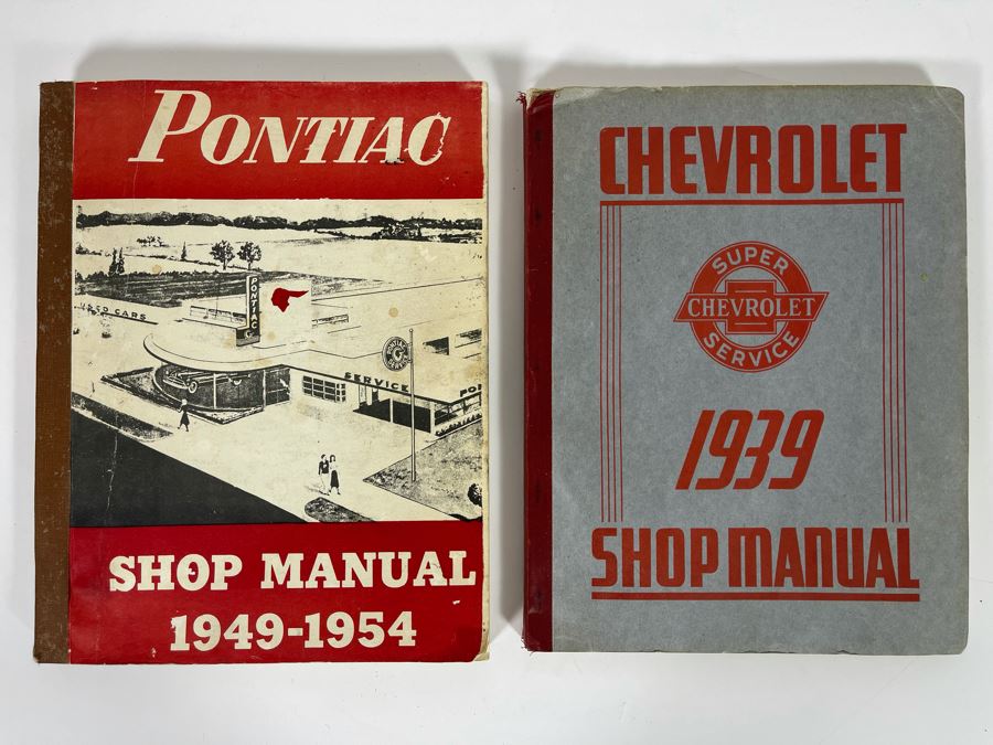 Pontiac Shop Manual From 1940-1954 And Chevrolet Shop Manual From 1939