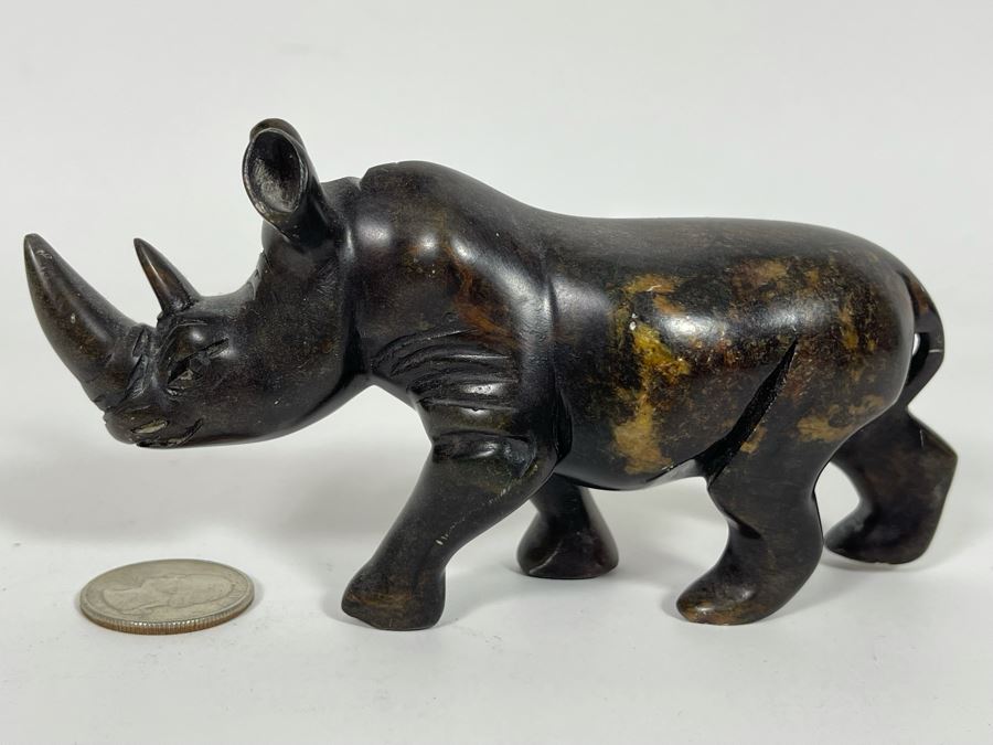 Small Carved Stone Rhinoceros Figurine [Photo 4]