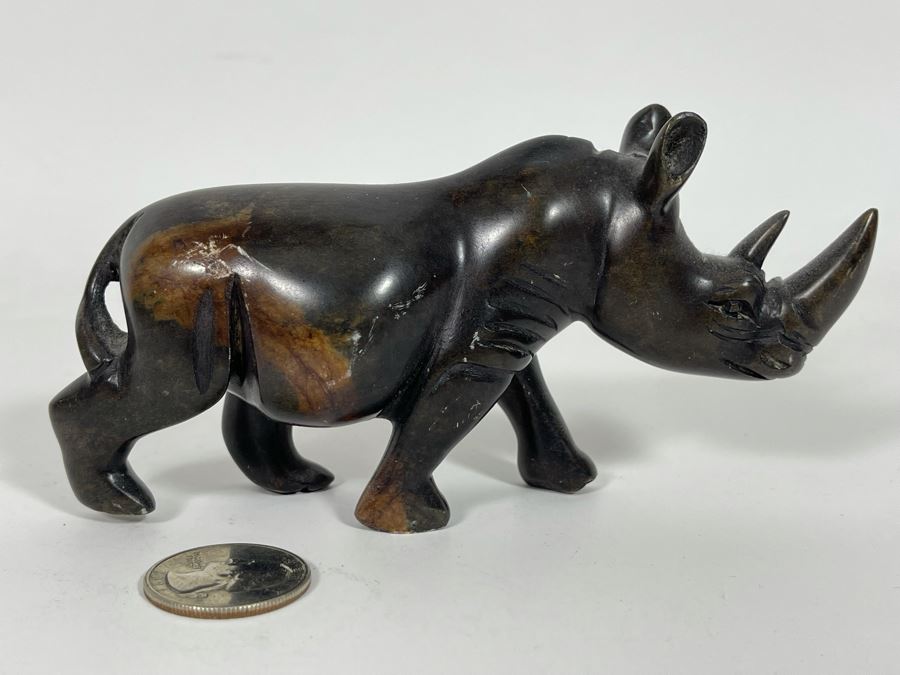 Small Carved Stone Rhinoceros Figurine [Photo 6]