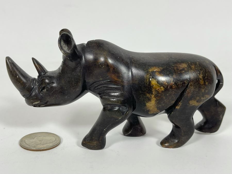 Small Carved Stone Rhinoceros Figurine [Photo 2]