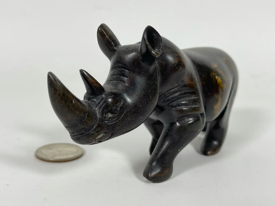 Small Carved Stone Rhinoceros Figurine [Photo 5]