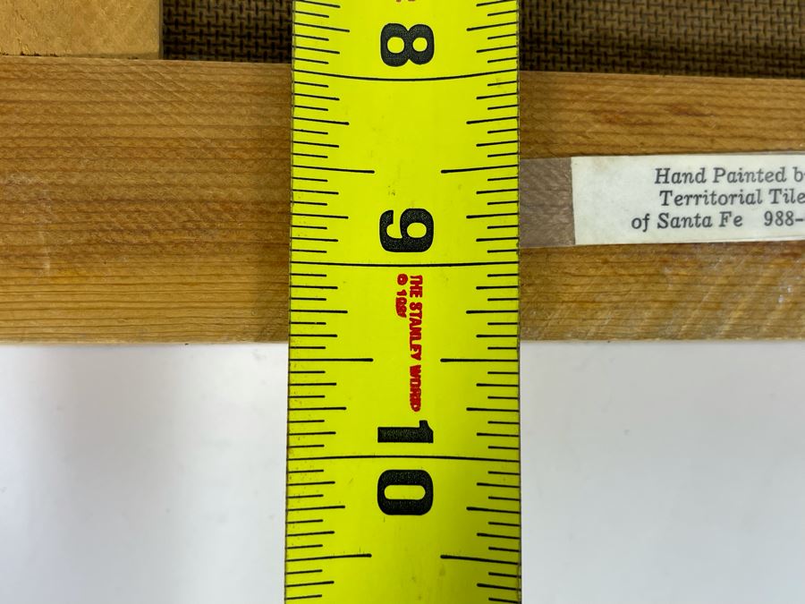 Hand Painted Tiles By Territorial Tiles Of Santa Fe, New Mexico Framed Frame Measures 9.5 X 9.5 [Photo 8]