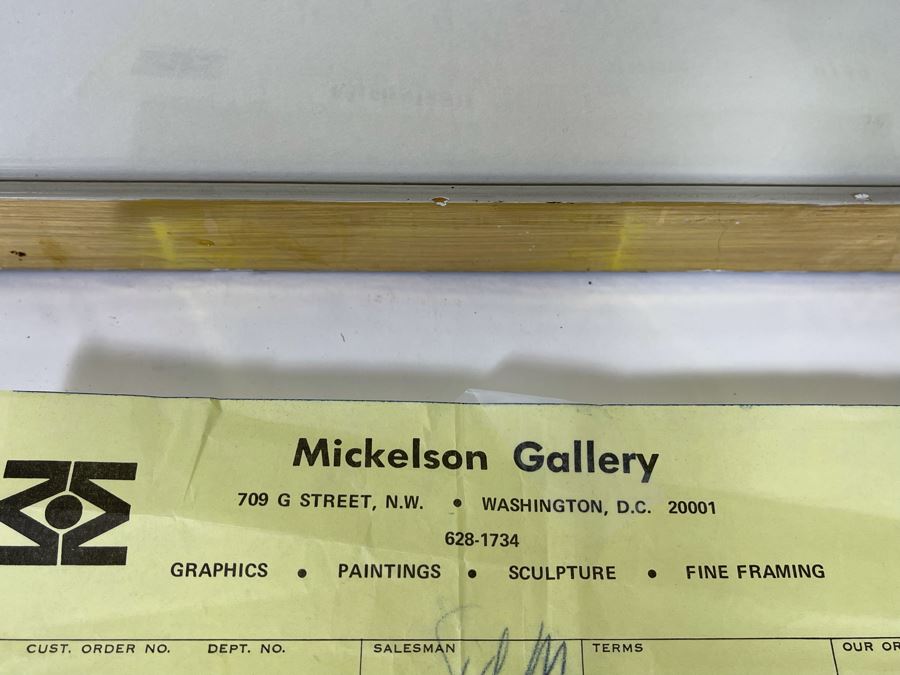 Modernist Abstract Hand Signed Johnny Friedlaender Lithograph Limited Edition 1 Of 95 Framed Frame Measures 33 X 44 [Photo 9]