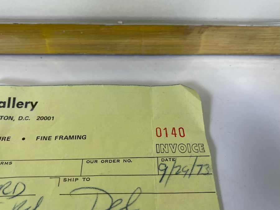 Modernist Abstract Hand Signed Johnny Friedlaender Lithograph Limited Edition 1 Of 95 Framed Frame Measures 33 X 44 [Photo 11]