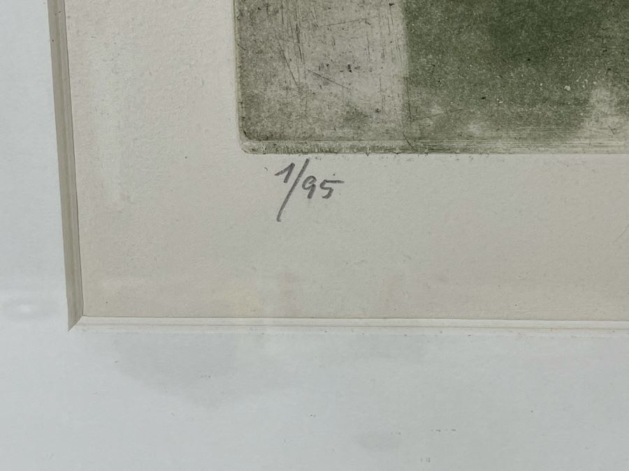 Modernist Abstract Hand Signed Johnny Friedlaender Lithograph Limited Edition 1 Of 95 Framed Frame Measures 33 X 44 [Photo 8]