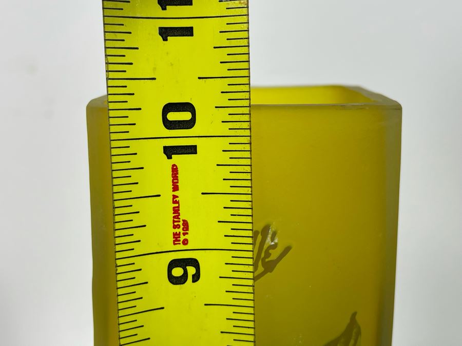 Vintage Cameo Art Glass Vase Signed Gallé 3 X 10 (Unverified Émile Gallé) [Photo 10]