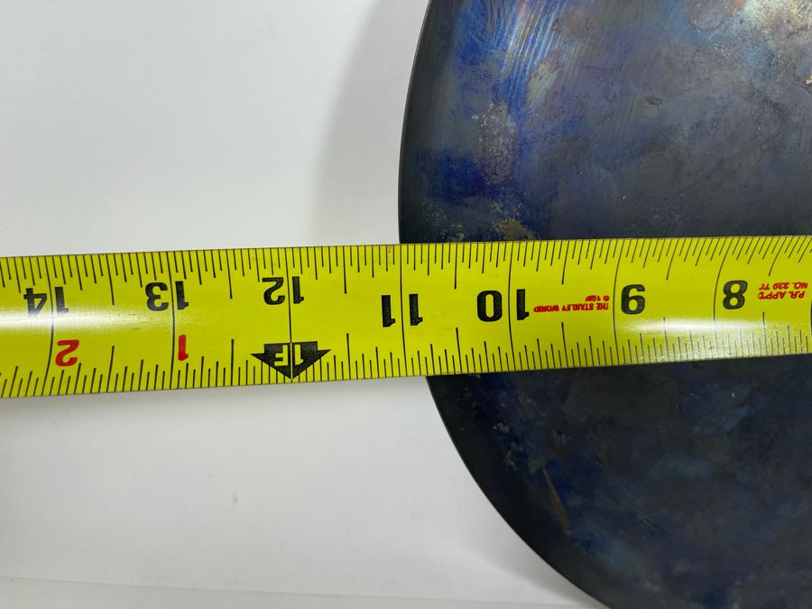 Vintage Islamic Etched Brass Plate Bowl Wall Decor 11R [Photo 7]