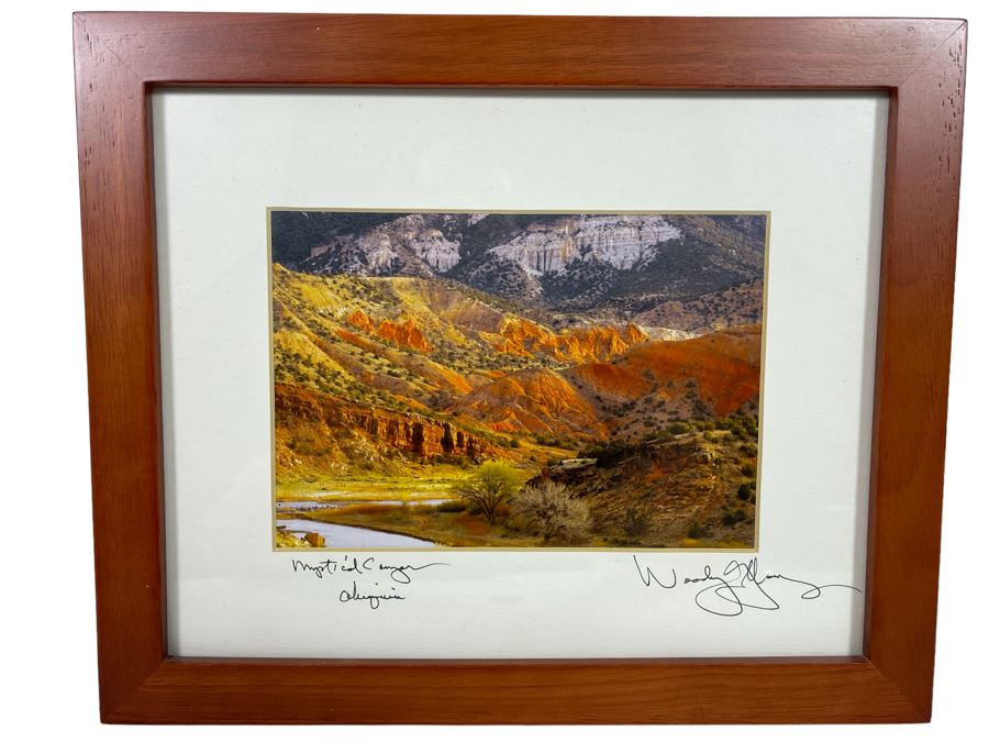 Framed Signed Photograph Of Mystical Canyon Arizona 11.5 X 9.5 [Photo 1]