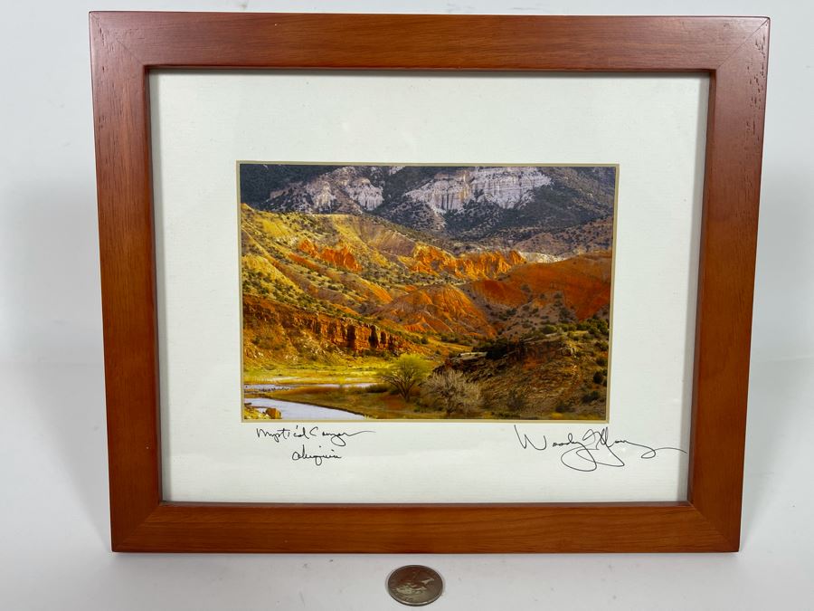 Framed Signed Photograph Of Mystical Canyon Arizona 11.5 X 9.5 [Photo 2]