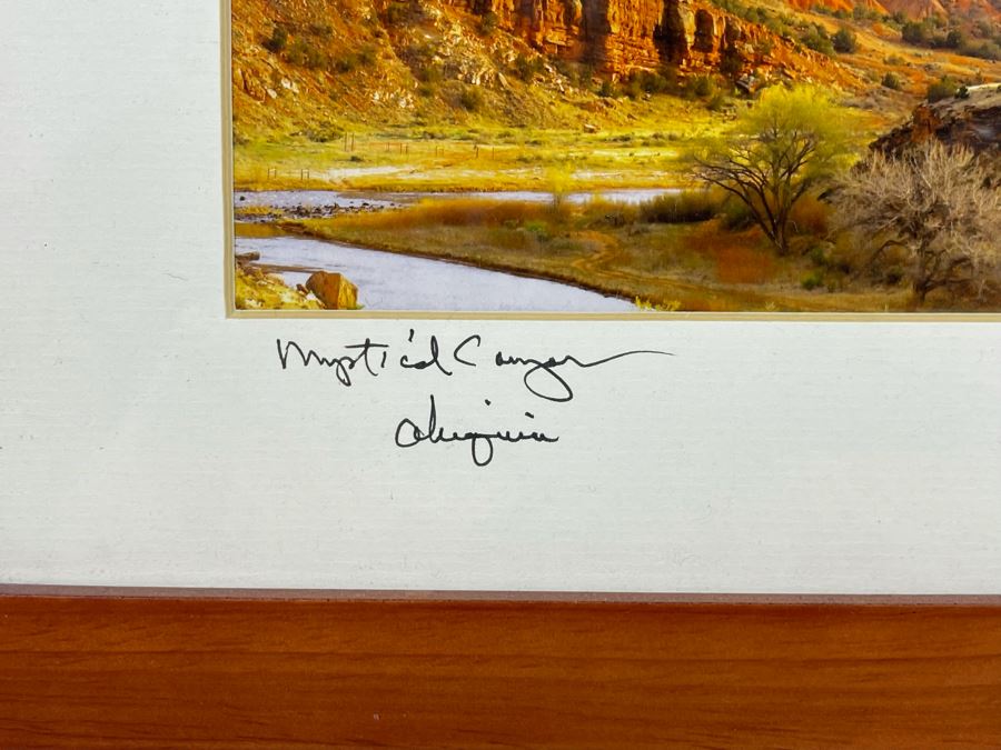 Framed Signed Photograph Of Mystical Canyon Arizona 11.5 X 9.5 [Photo 6]