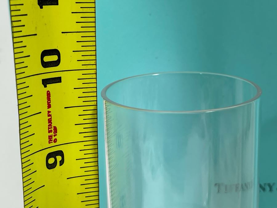 Pair Of Tiffany & Co Crystal Champagne Glasses With Original Box 10H [Photo 7]