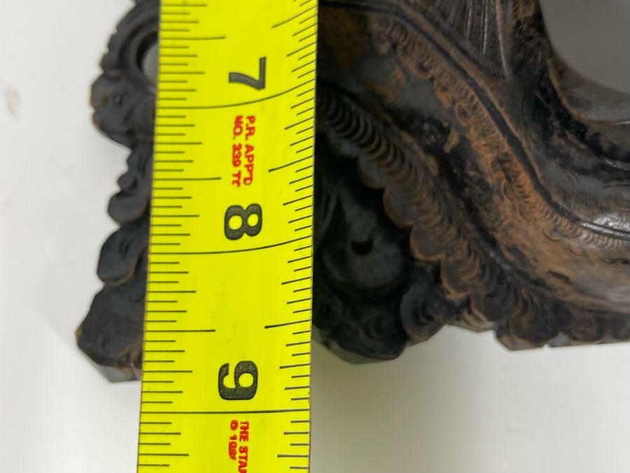 Hand Carved Wooden Far Eastern Mask 8W X 9H X 4D [Photo 11]